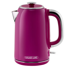 Чайники электрические чайник электрический GALAXY LINE GL 0346 2200 Вт 1,7 л металл малиновый джем