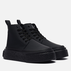 Женские кроссовки Maison Margiela MM6 Lace-Up Leather, цвет чёрный