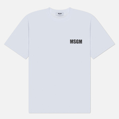 Мужская футболка MSGM Never Look Back Print, цвет белый