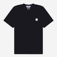 Мужская футболка MSGM Monogram Patch, цвет чёрный