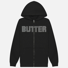Мужская толстовка Butter Goods Stars Zip-Thru Hoodie, цвет чёрный