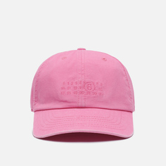 Кепка Maison Margiela MM6 Embroidered Numeric Baseball, цвет розовый