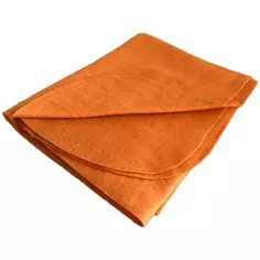 Плед 110x150 см флис цвет терракот Столица текстиля