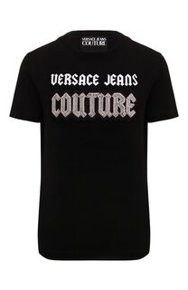 Хлопковая футболка Versace Jeans Couture