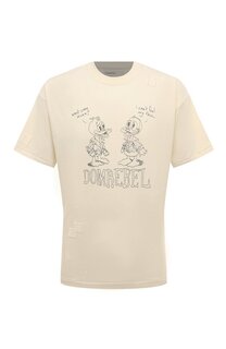 Хлопковая футболка DOMREBEL