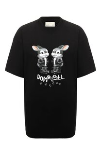 Хлопковая футболка DOMREBEL
