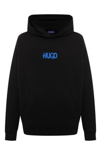 Хлопковое худи HUGO Blue