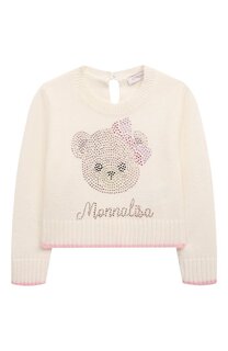 Свитер из шерсти и вискозы Monnalisa