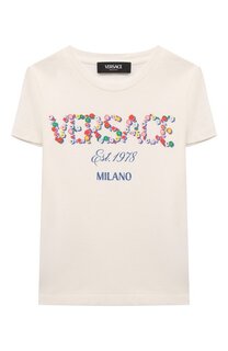 Хлопковая футболка Versace