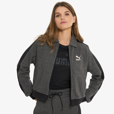 Джемперы трикотажные на молнии Женская толстовка PUMA, Зеленый