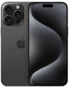 Смартфон Apple iPhone 15 Pro Max 512GB (MU2T3ZA/A) Black Titanium (A3108), with 2 Sim trays no eSim