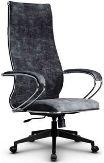 Кресло офисное Metta L 1m 42 Bravo z311815284 подл.118/осн.002, Велюр B Темно-серое Метта
