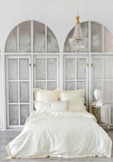 Постельное белье Евро Bellehome Lamoda Exclusive Амедея Cream