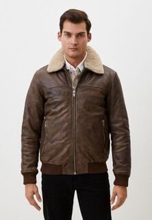 Куртка кожаная утепленная Urban Fashion for Men 