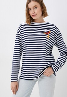 Лонгслив Берегите Птиц Тельняшка Oversize Жар-птица