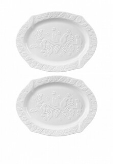 Набор тарелок Elan Gallery 25,5х19х2 см, Птички, 2 шт.