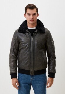 Куртка кожаная утепленная Urban Fashion for Men 