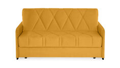 Прямой диван Domo Pro с узкими подлокотниками стежка ромб