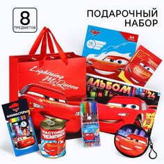 Подарочный набор для мальчика, 8 предметов, тачки Disney