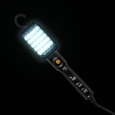Светильник переносной светодиодный luazon lighting с выключателем, 12 вт, 25led, 5 м, черный