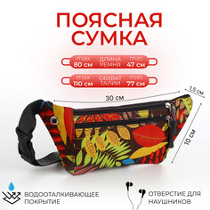 Поясная сумка на молнии, 2 наружных кармана, цвет разноцветный NO Brand