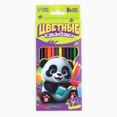 Цветные карандаши, 12 цв трехгранные artfox