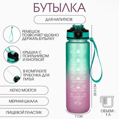 Бутылка для воды, 1 л, refill, 28.5 х 7 см NO Brand