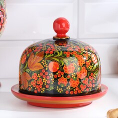 Масленка , 15х12 см, хохлома NO Brand