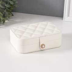 Шкатулка кожзам для украшений NO Brand