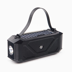 Фонарь аккумуляторный, 5вт, 1200мач, ipx5, bluetooth, aux, usb, радио, солнеч.бат, зеленый NO Brand
