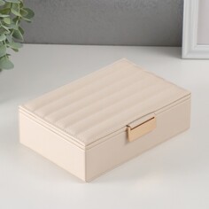 Шкатулка кожзам для украшений NO Brand
