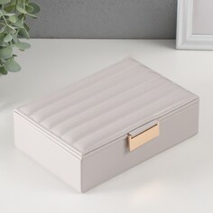 Шкатулка кожзам для украшений NO Brand