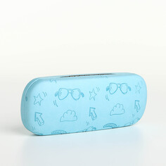 Футляр для очков на хлопушке, цвет голубой Выбражулька