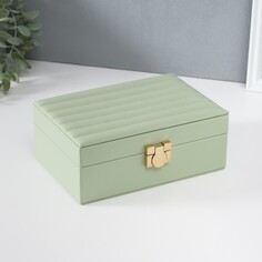 Шкатулка кожзам для украшений NO Brand