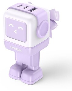 UGREEN Сетевое зарядное устройство CD361 Nexode 2хUSB-C + USB-A, 65Вт, PD, GaN, розовый