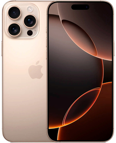 Смартфон Apple iPhone 16 Pro Max dual-SIM 1 ТБ, «песчаный титановый»