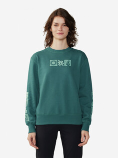 Свитшот женский Mountain Hardwear Desert Check Pullover Crew, Зеленый
