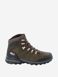 Ботинки мужские Jack Wolfskin Refugio Texapore Mid, Коричневый