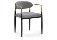 Кресло Lord gray/black/gold Bravo