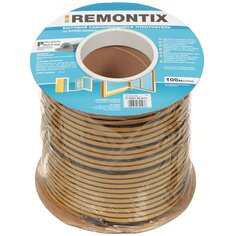 Уплотнитель P, самоклеящаяся основа, 9х5.5 мм, 100 м, черный, Sila, Home, 39X СИЛА