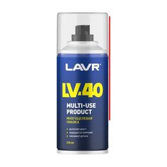 Смазка автомобильная многоцелевая, Lavr, LV-40, 210 мл, аэрозоль, Ln1484