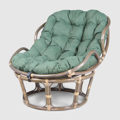 Кресло-папасан Rattan grand Olive green с подушкой