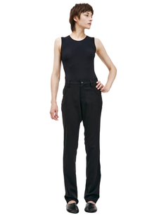 Черные шерстяные брюки Yohji Yamamoto