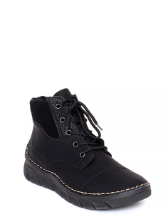 ботинки Ботинки Rieker женские зимние, цвет черный, артикул 55000-00