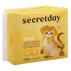 Прокладки и тампоны прокладки SECRETDAY Sense 20шт 15,5см органические ультратонкие дышащие
