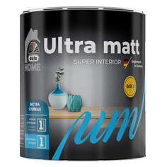 Краски для стен и потолков краска в/д DUFA Home Ultra matt база3 для стен и потолков 0,9л бесцветная, арт. МП00-009871