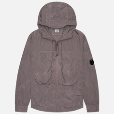 Мужская куртка ветровка C.P. Company Chrome-R Hooded Overshirt, цвет фиолетовый