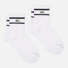 Комплект носков Lacoste 2-Pack Striped, цвет белый