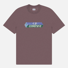 Мужская футболка C.P. Company 30/1 3D Logo, цвет фиолетовый