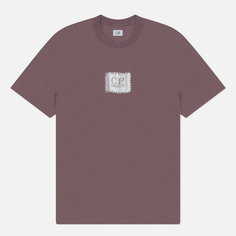 Мужская футболка C.P. Company 30/1 Small Logo Label, цвет фиолетовый
